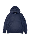 C.P. Company Navy Diagonal Raised Fleece Lens Hoodie - Large
