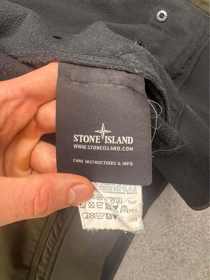 Khaki Stone Island Soft Shell-R Hooded Jacket
