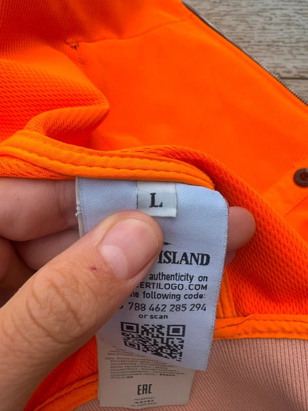 Orange Stone Island Light Soft Shell-R