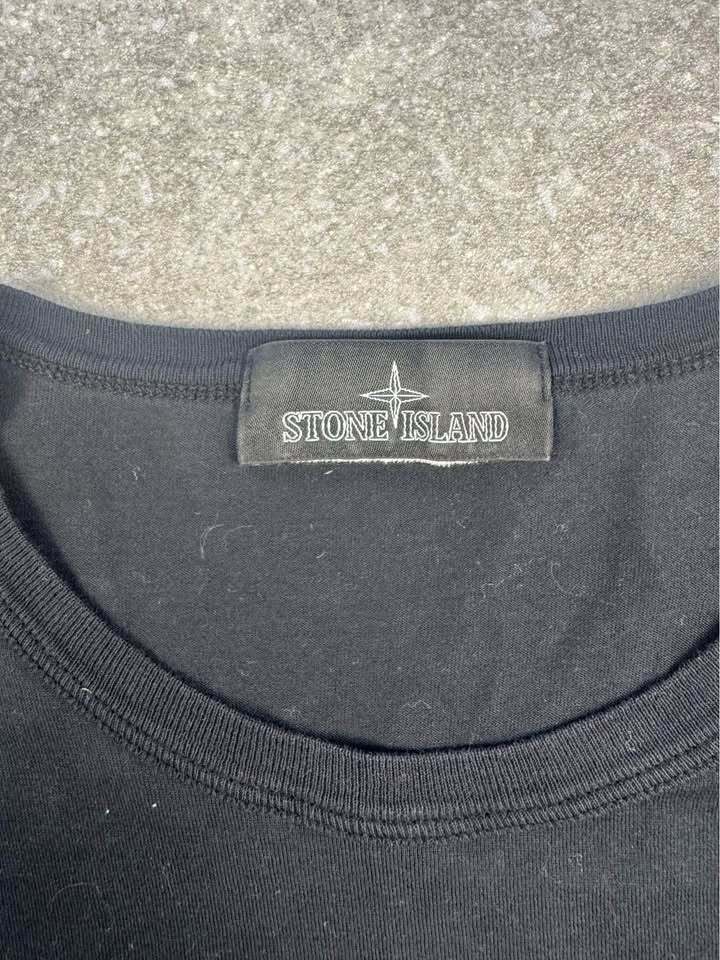 Black Stone Island Shadow Project Long Sleeve Tee