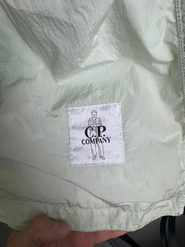 C.P. Company Chrome Hooded Jacket in Mint Green