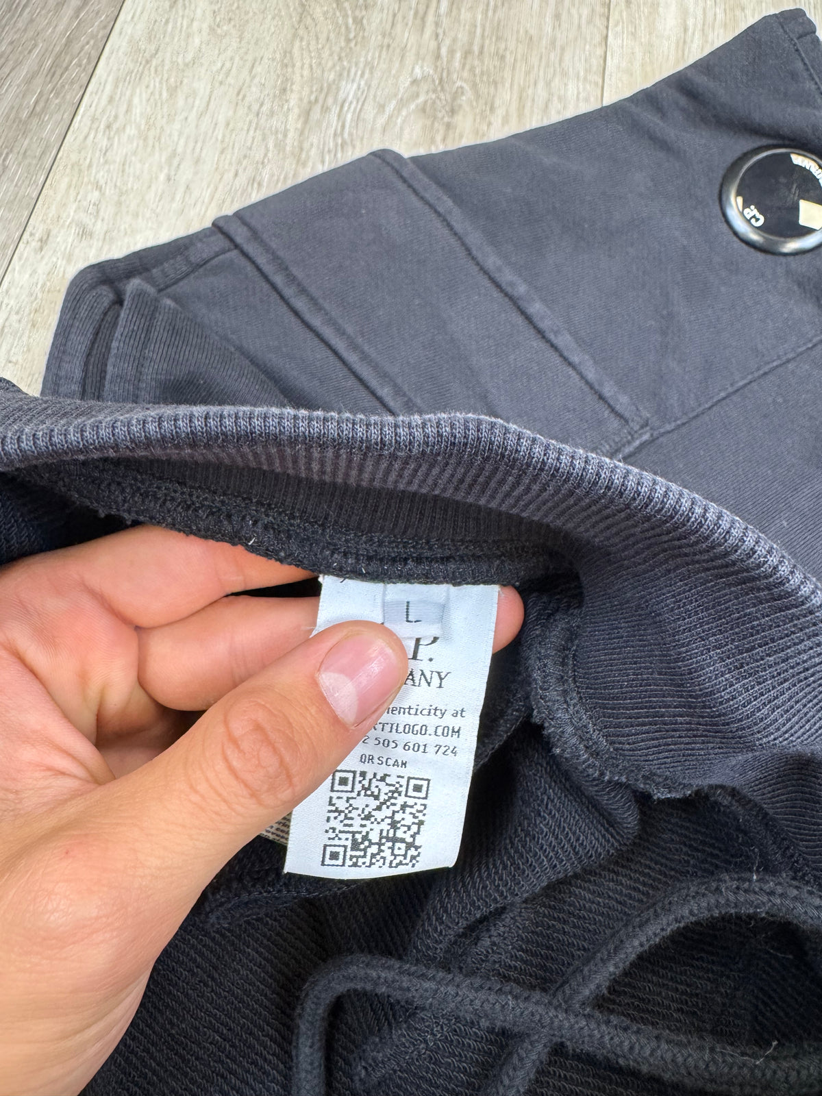 Black C.P. Company Lens Jogger Trousers - W34