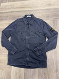 Stone Island Double Pocket Overshirt in Brushed Navy