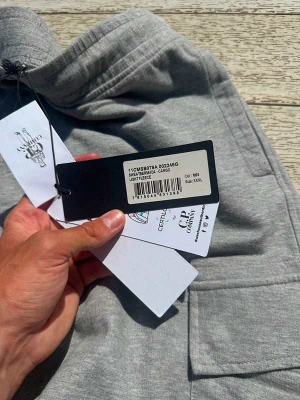 CP Company Cotton Cargo Shorts in Grey