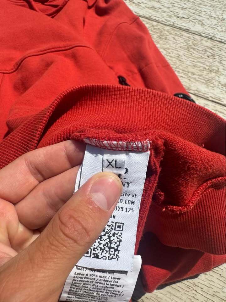 CP Company Hoodie in Brick Red
