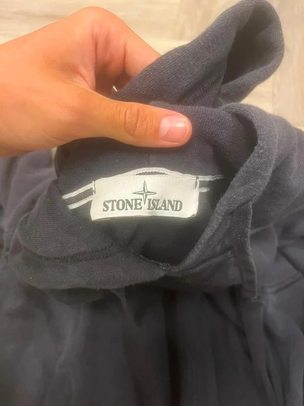 Stone Island Hoodie in Brushed Navy