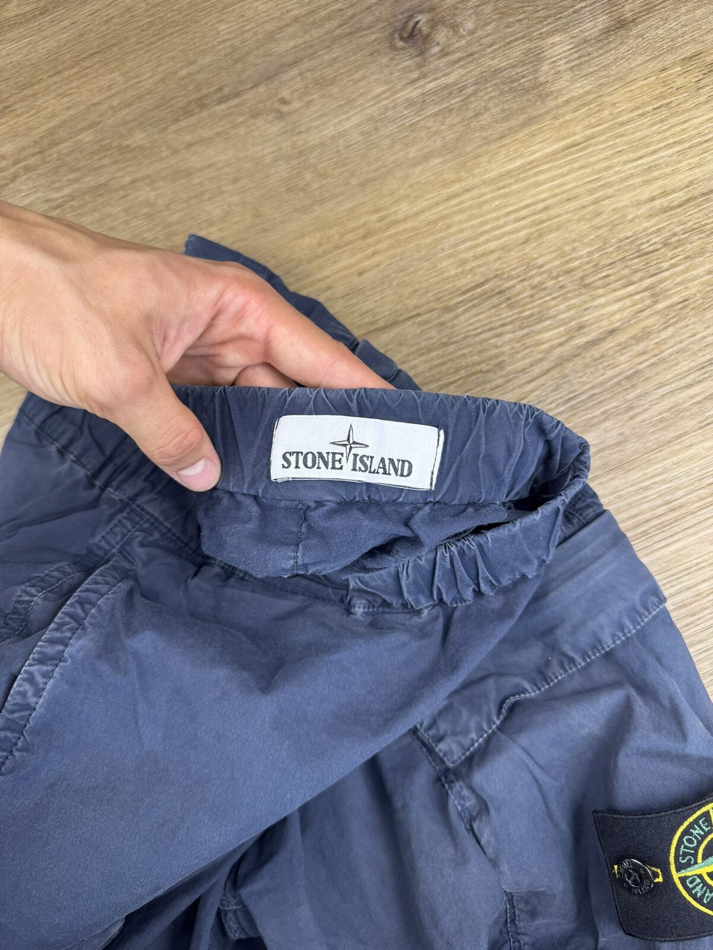 Stone Island Navy Cotton Cargo Joggers (Type RE-T) - W30