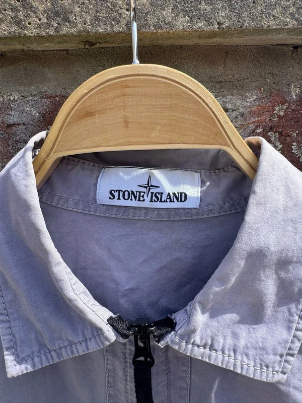 Stone Island Double Pocket Overshirt in Lilac