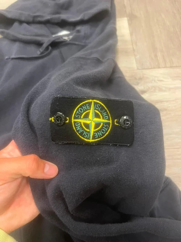 Stone Island Hoodie in Brushed Navy