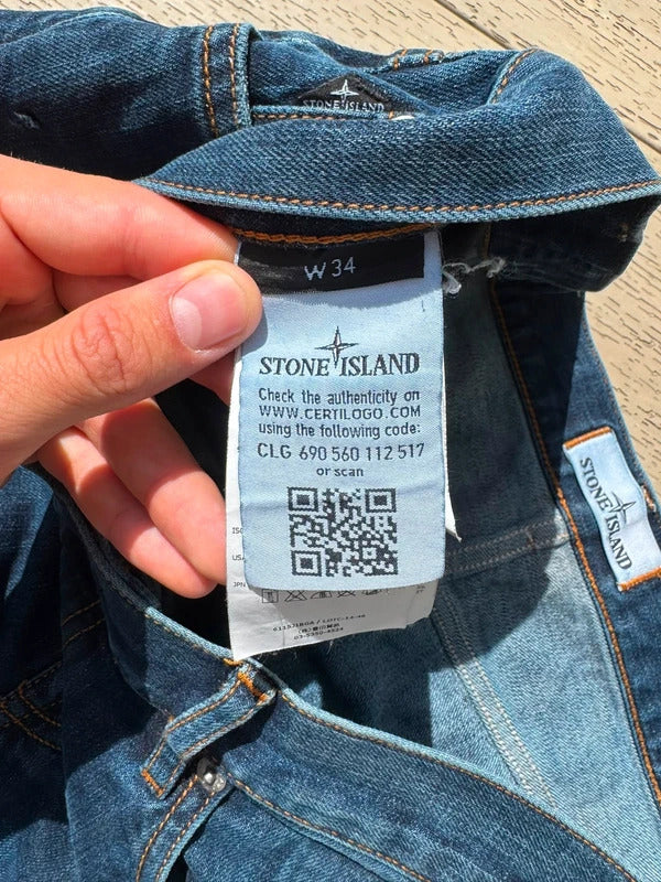 Stone Island Denim Jeans in Navy Blue
