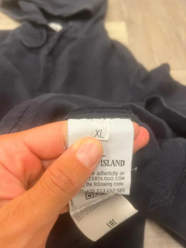 Stone Island Hoodie in Brushed Navy