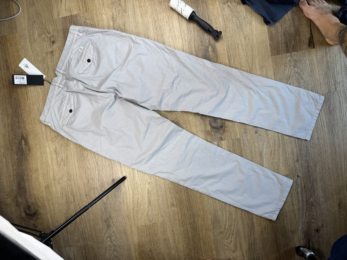 C.P. Company Cotton Gabardine Regular Chino Trousers - Paloma Grey - 52