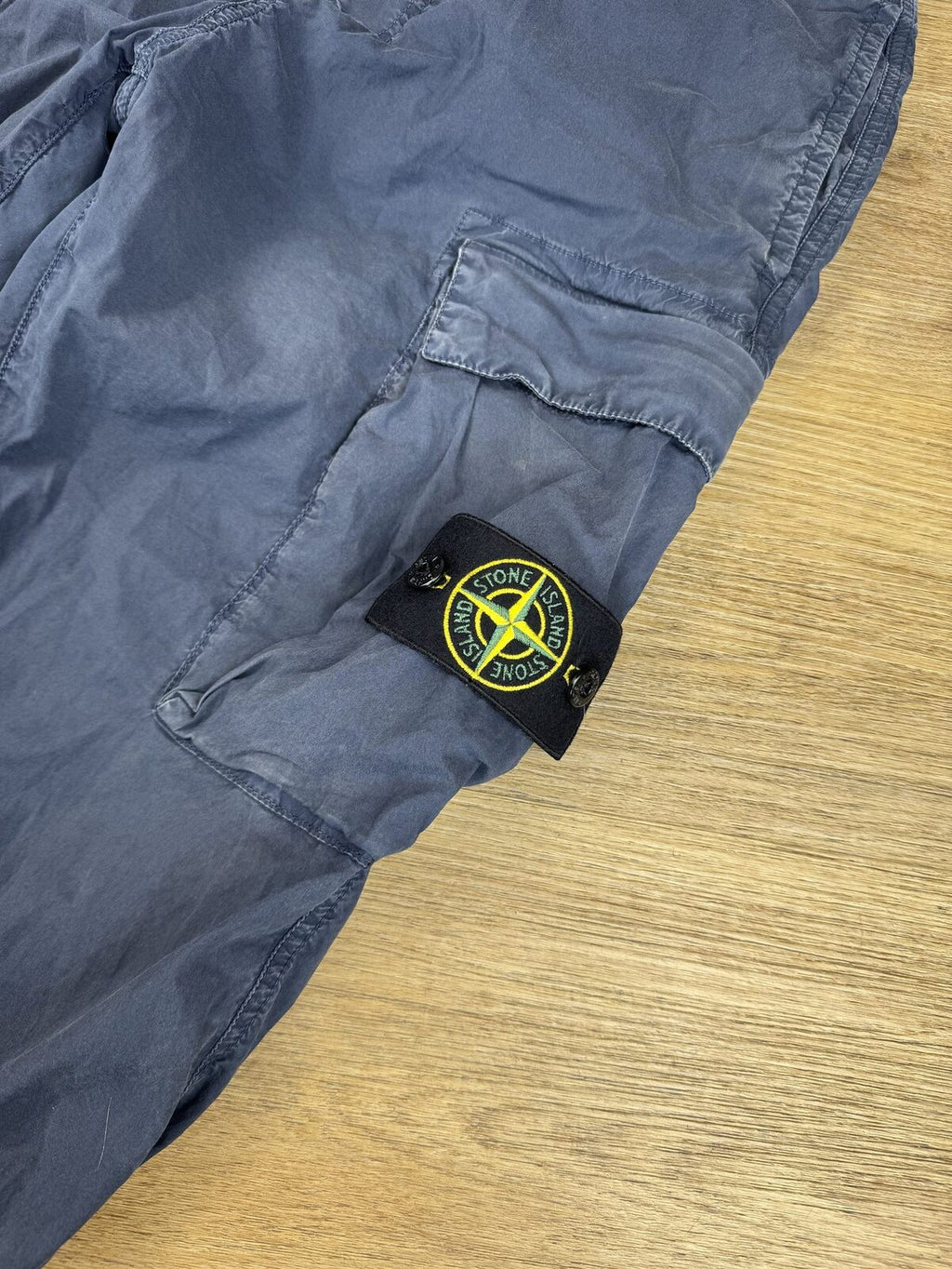 Stone Island Navy Cotton Cargo Joggers (Type RE-T) - W30