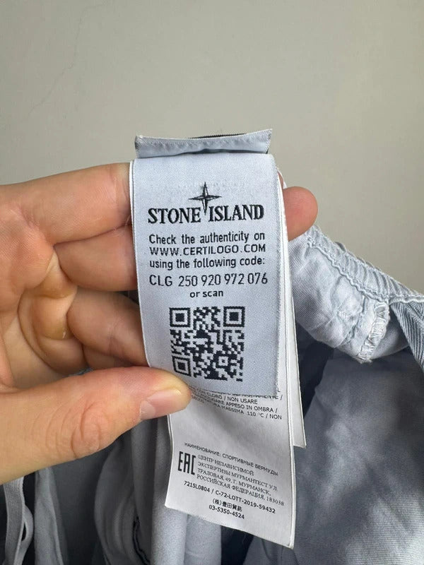 Stone Island Baby Blue Cargo Shorts