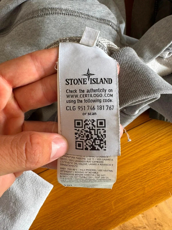 Grey Stone Island Hoodie