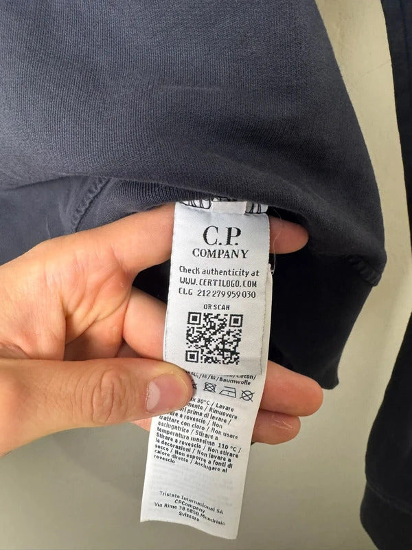 C.P. Company Quarter Zip in Navy