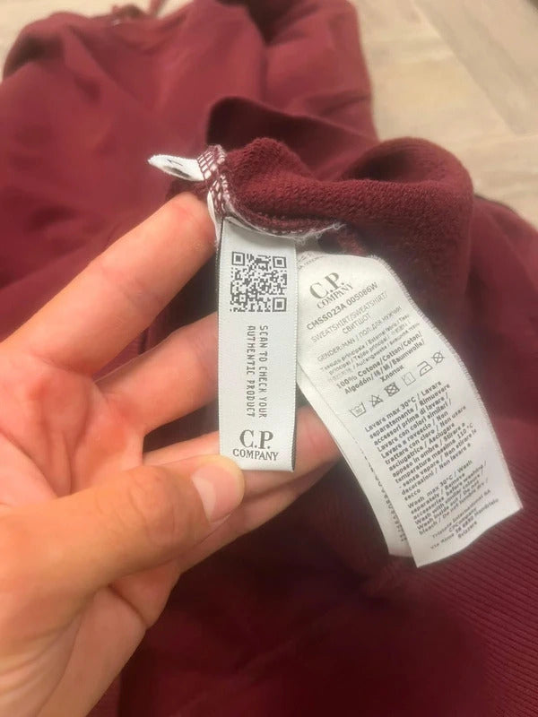 Burgundy C.P. Company Hoodie
