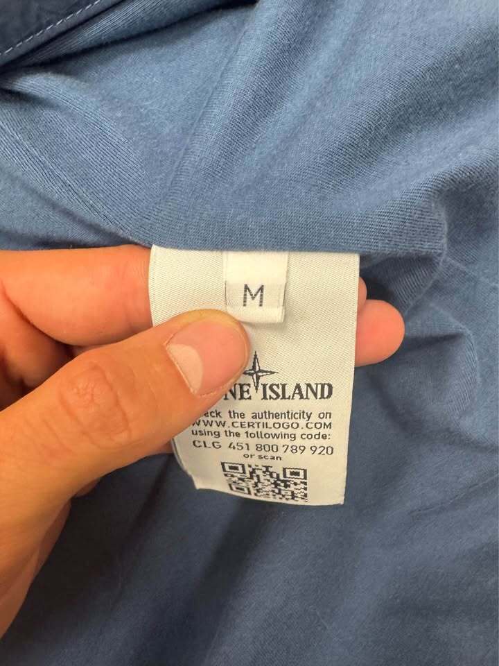 Blue Stone Island Nylon Metal Shimmer Jacket