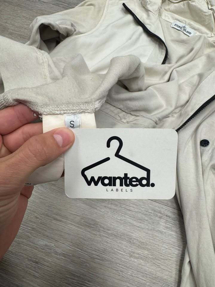 Rare Stone Island Two-Tone Nylon/Cotton Hooded Jacket