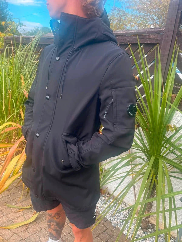 CP Company Black Fishtail Parka