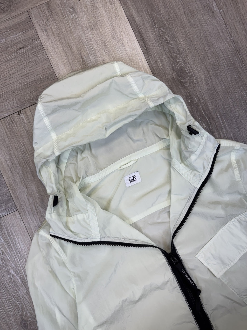 C.P. Company Mint Chrome Hooded Lens Jacket - Small
