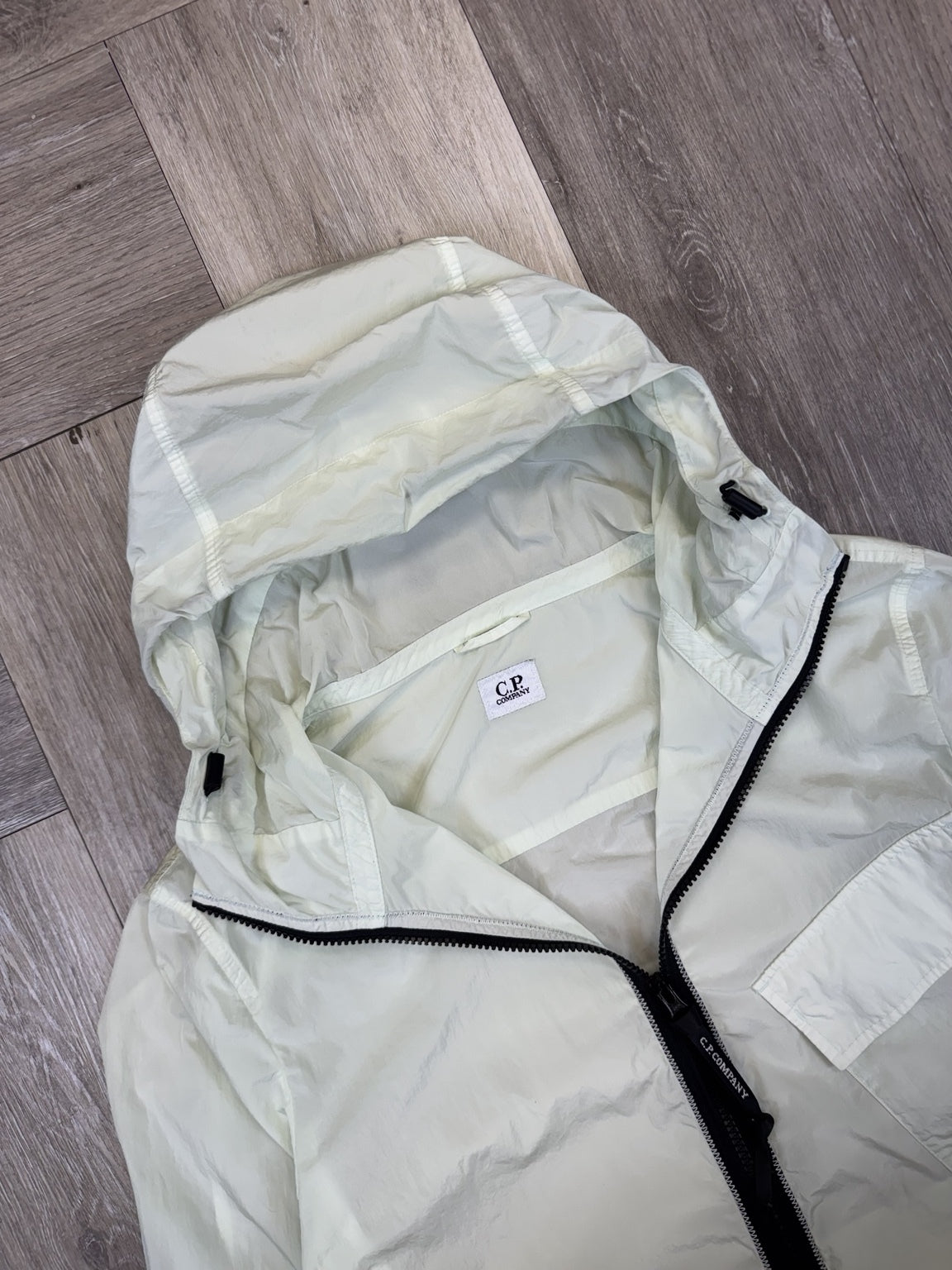 C.P. Company Mint Chrome Hooded Lens Jacket - Small
