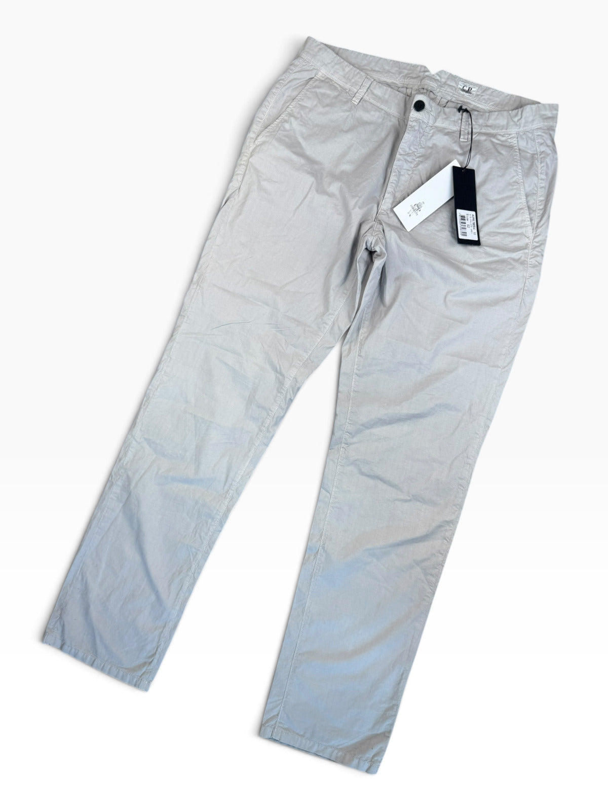 C.P. Company Cotton Gabardine Regular Chino Trousers - Paloma Grey - 52