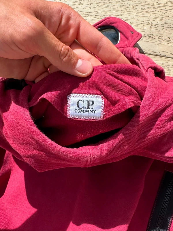Red CP Company Goggle Hoodie