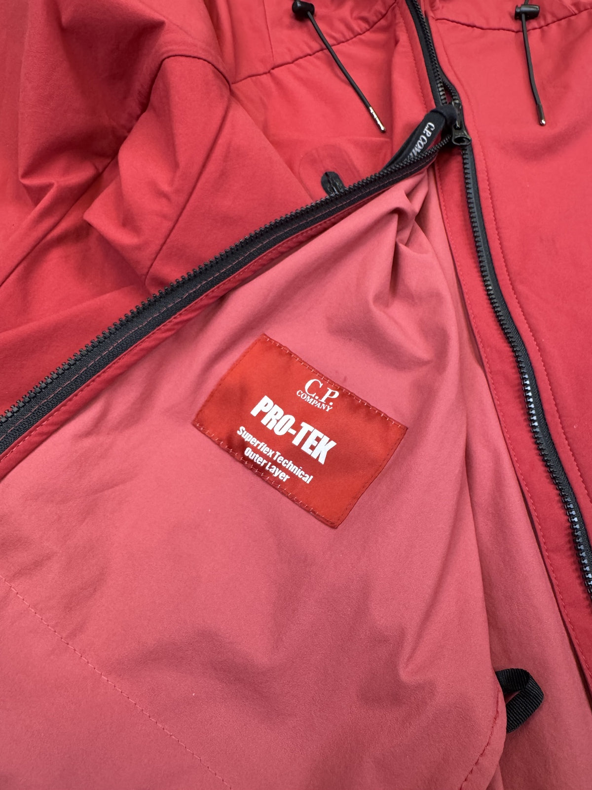 C.P. Company Red SS17 Pro-Tek Hooded Technical Shell Jacket - Large