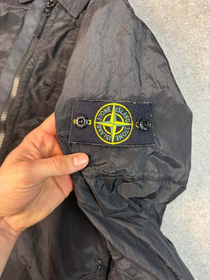 Black Stone Island Nylon Metal Jacket