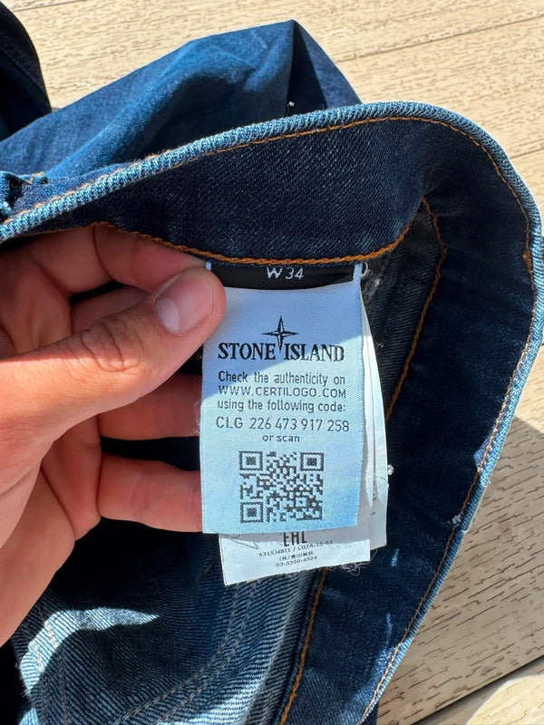Stone Island Denim Jeans in Navy Blue