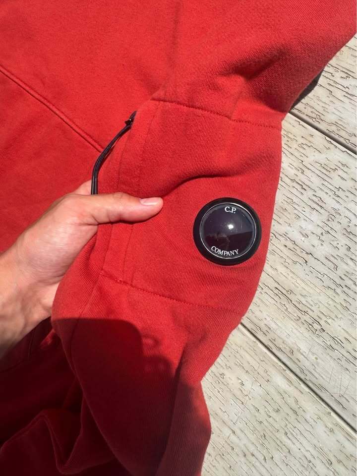 CP Company Hoodie in Brick Red