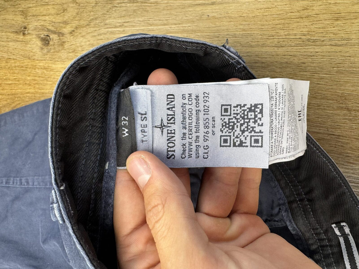 Stone Island Type SL Cargo Shorts - Blue - W30
