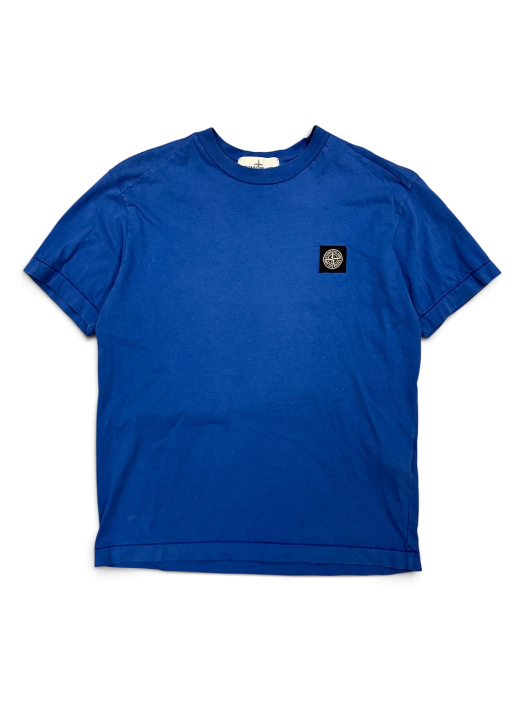 Stone Island Royal Blue Compass Logo T-Shirt - Medium