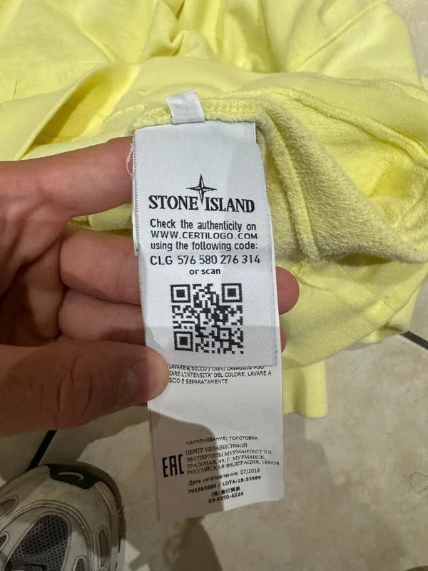 Stone Island Hoodie in Yellow