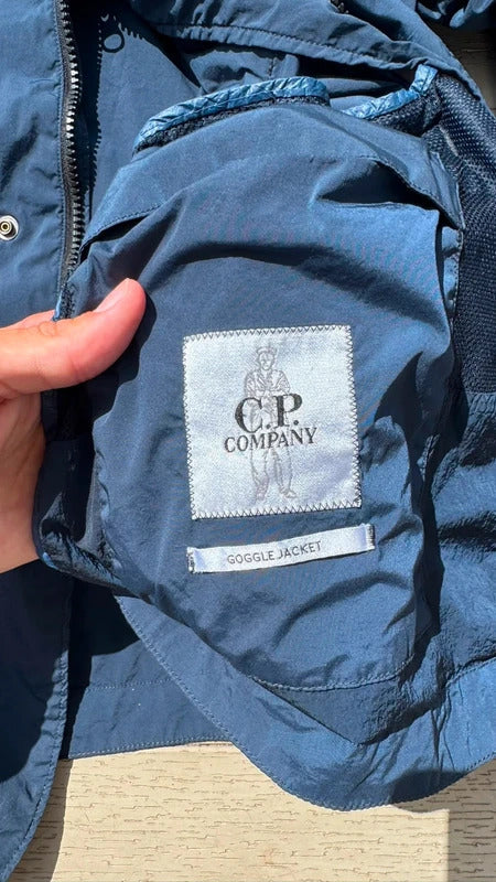 CP Company Goggle Nycra Jacket in Navy
