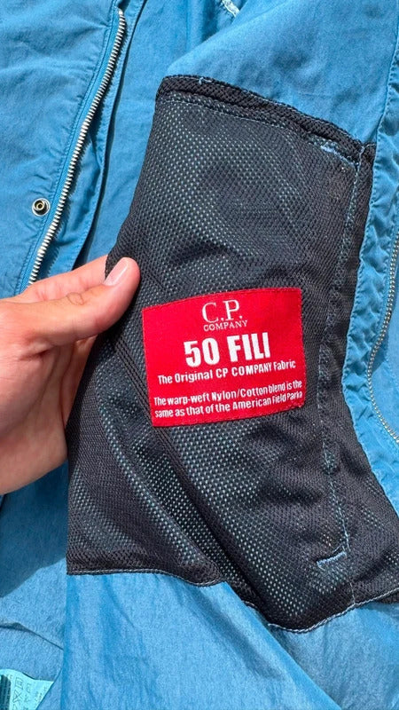 CP Company 50 Fili Jacket in Sky Blue