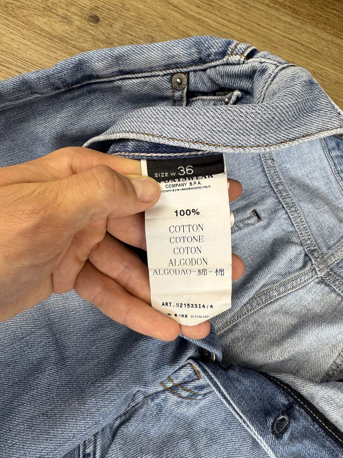 Stone Island Type RE Jeans - Light Wash - W36
